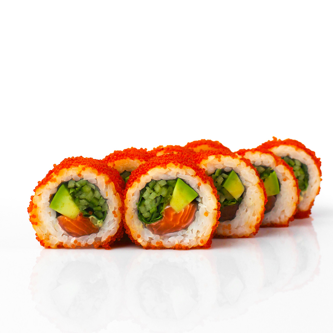 Каліфорнія з лососем в ікрі  230 г